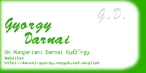 gyorgy darnai business card